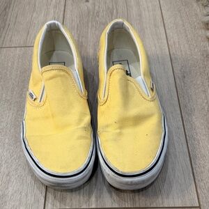Vans Yellow Slip-On Sneakers